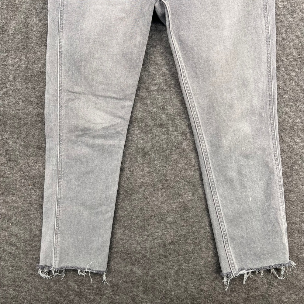 Gap Womens Vintage Slim Sky High Jeans Gray Raw Hem Size 27 4 Short Stretch - Picture 4 of 14